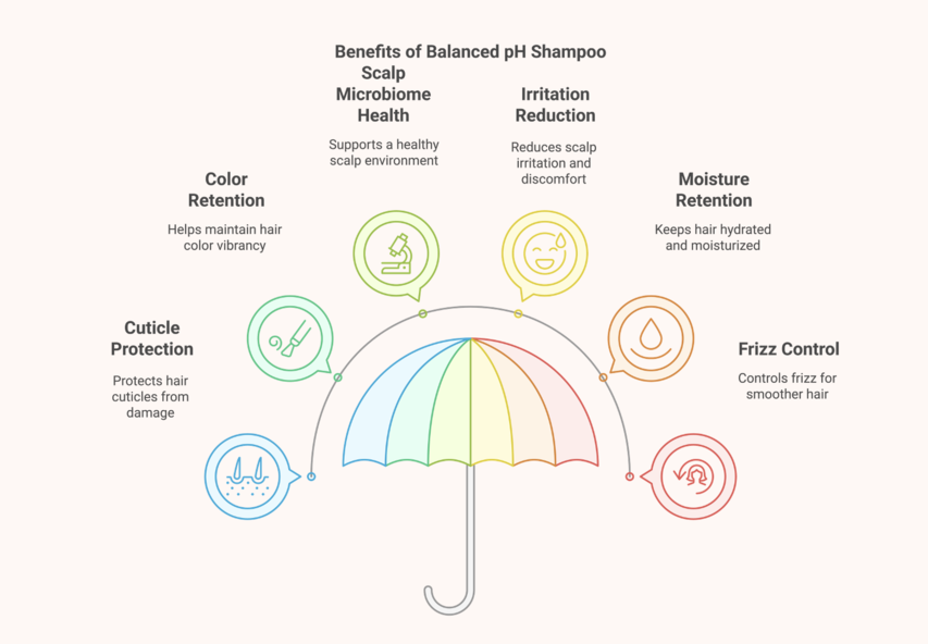 Benefits of balanced pH shampoo of Hair and Scalp